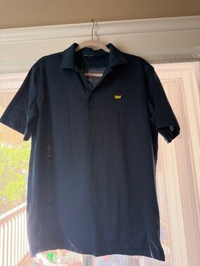 Master’s Men's Navy Short-Sleeve Polo Shirt with Embroidered Logo